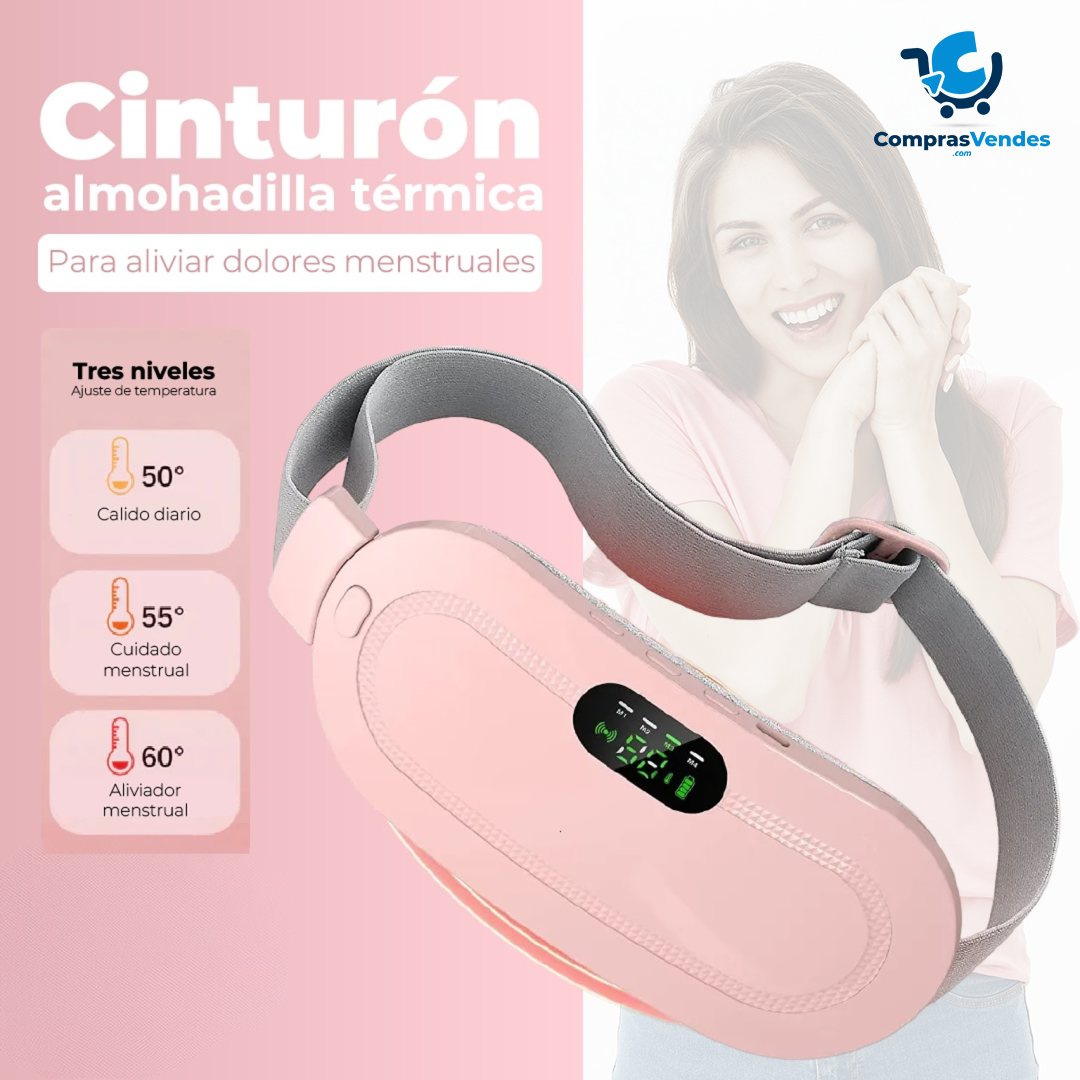 Cinturón Almohadilla Térmica Para Aliviar Cólicos