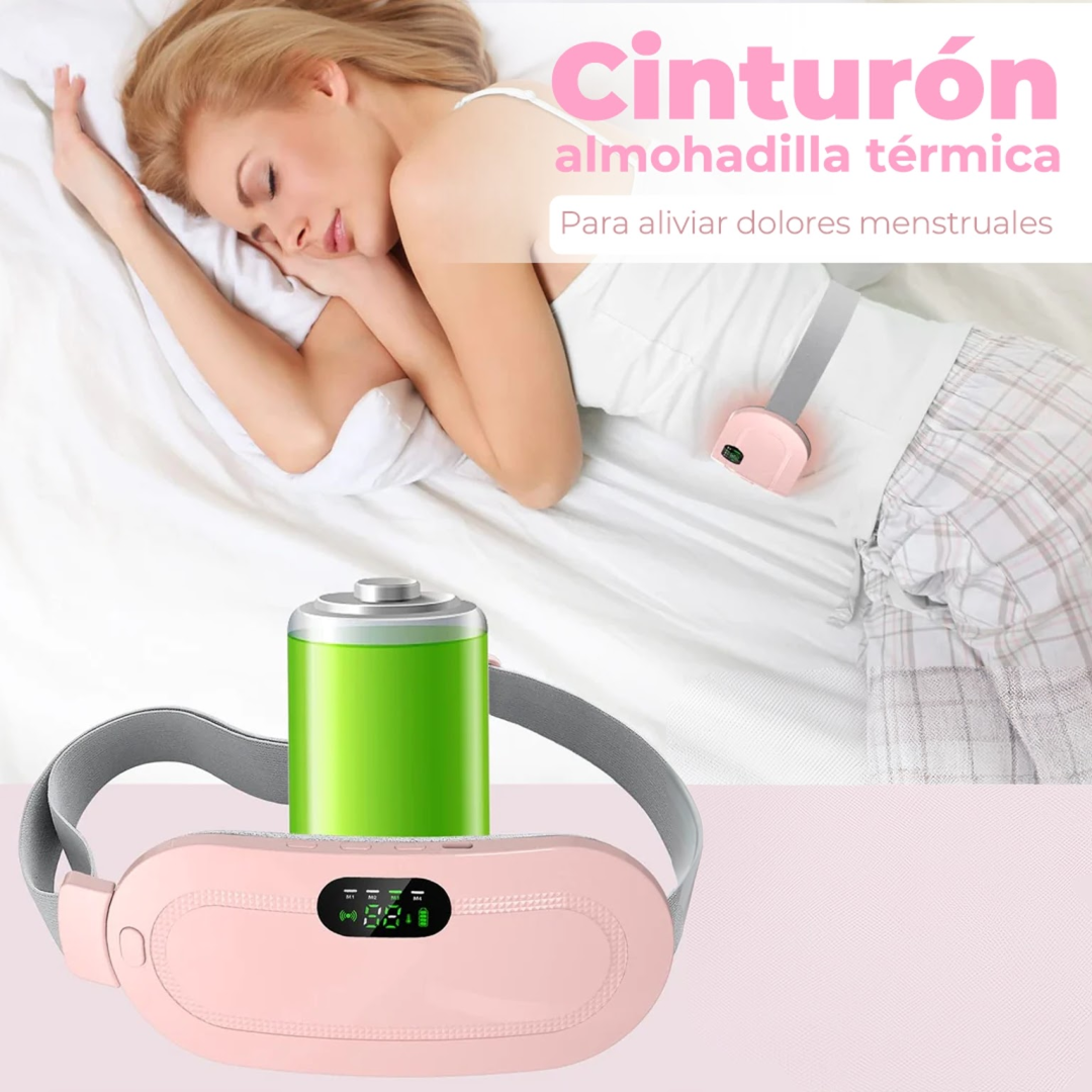 Cinturón Almohadilla Térmica Para Aliviar Cólicos